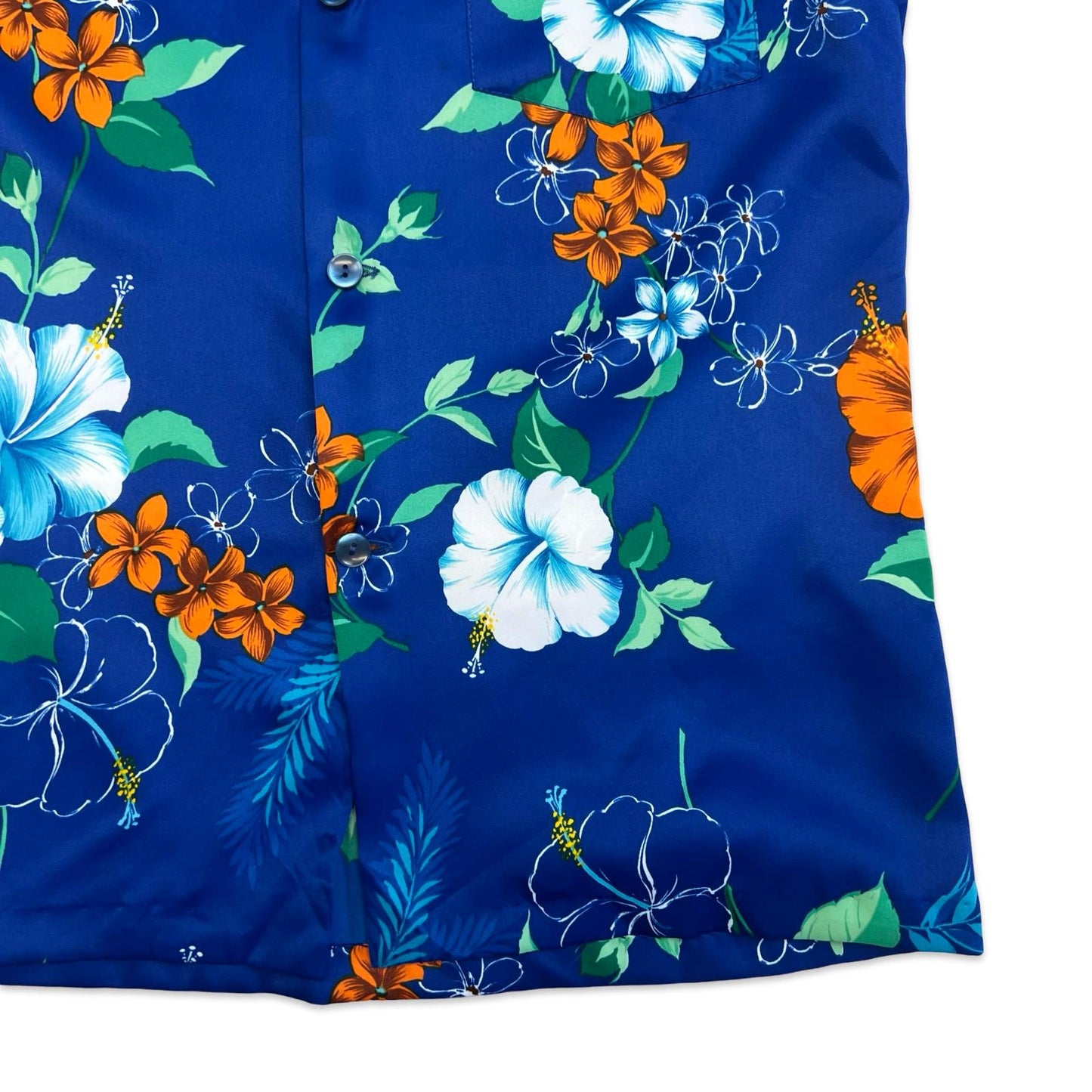 VTG 1970s SUN MARI FASHIONS HAWAIIAN ALOHA SHIRT TIKI USA ROCKABILLY SURF S 36”