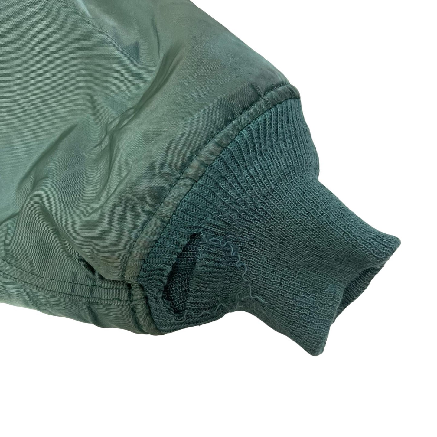 VTG ALPHA INDUSTRIES MA-1 USAF PILOT FLYING JACKET OLIVE GREEN NYLON SML 38”
