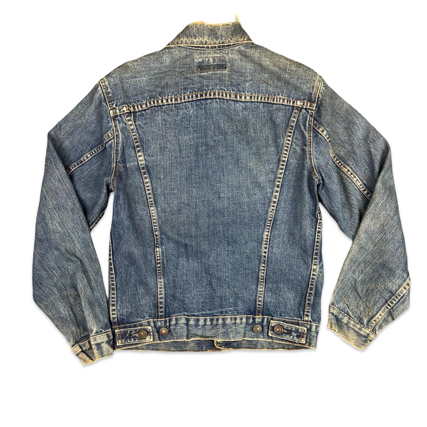 VTG ORIGINAL 1960s LEVIS BIG E TYPE 3 TRUCKER DENIM JACKET 45 STAMP MOD 36” SML