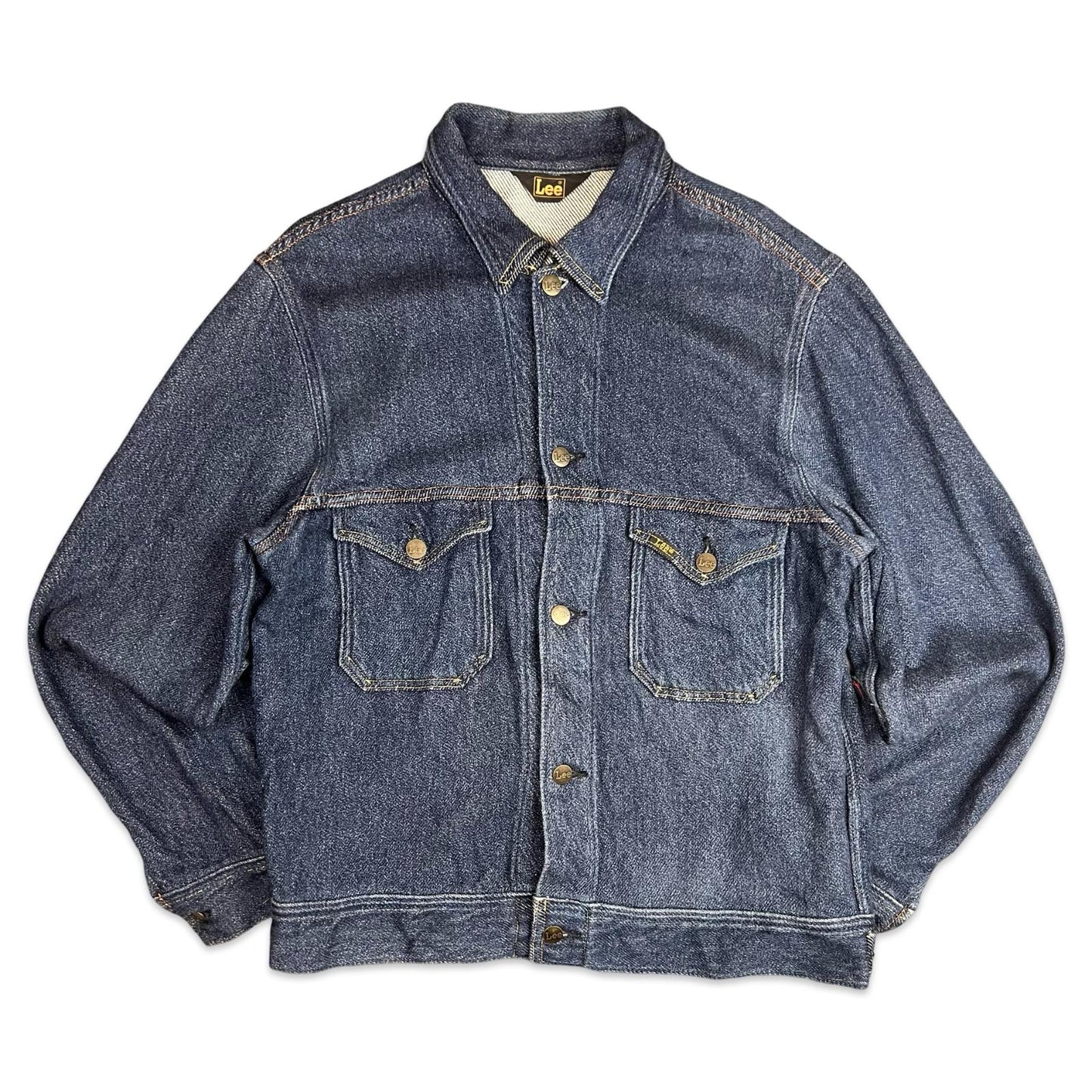 LEE JAPANESE UNUSUAL SOFT THICK FLANNEL DENIM JACKET M 40”