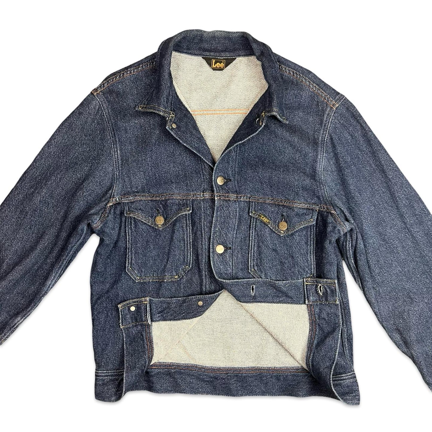 LEE JAPANESE UNUSUAL SOFT THICK FLANNEL DENIM JACKET M 40”