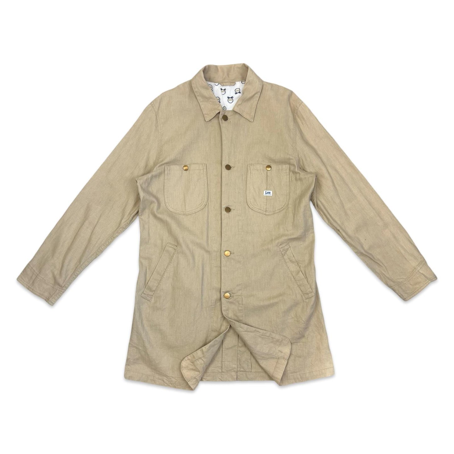 LEE UNION MADE LEISURE WEAR HERRINGBONE ENGINEERS CHORE JACKET SHOP COAT S 38”