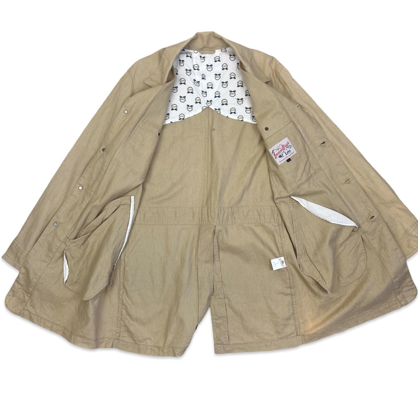LEE UNION MADE LEISURE WEAR HERRINGBONE ENGINEERS CHORE JACKET SHOP COAT S 38”