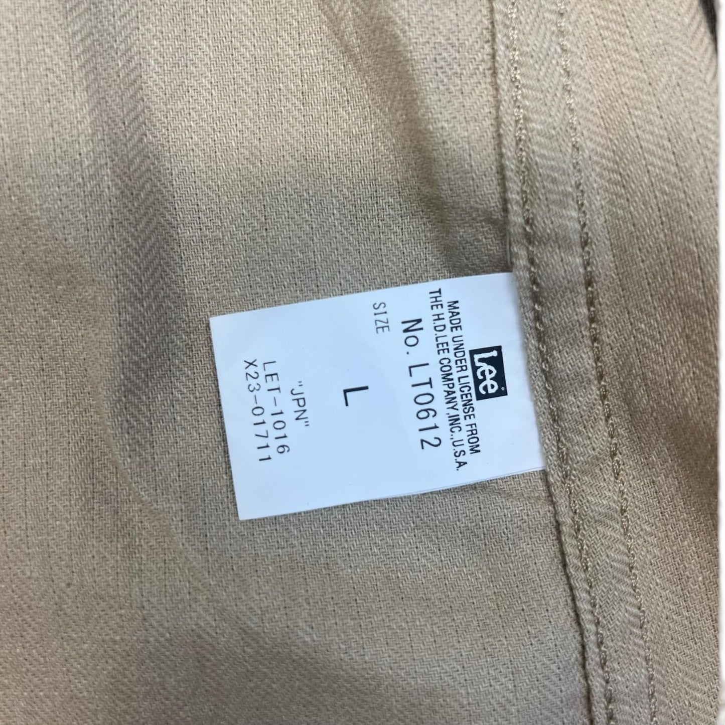 LEE UNION MADE LEISURE WEAR HERRINGBONE ENGINEERS CHORE JACKET SHOP COAT S 38”