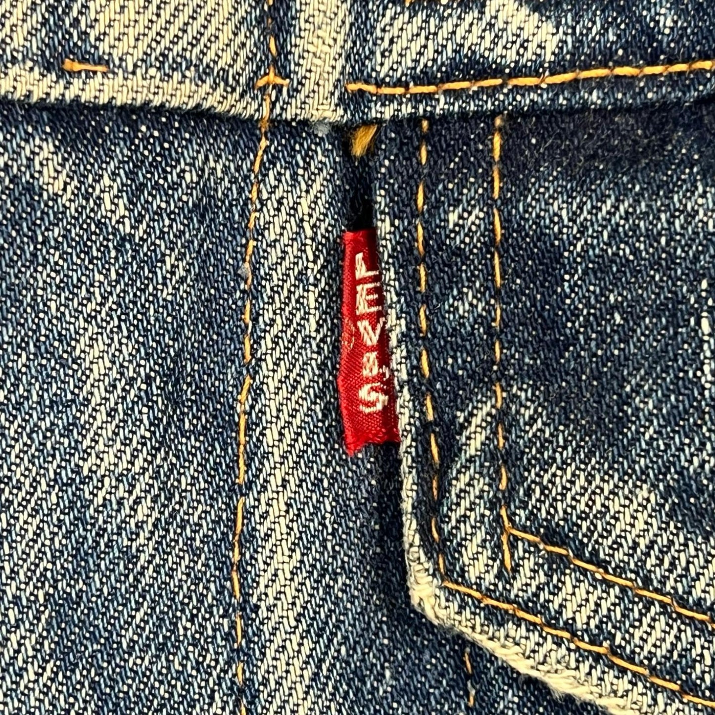 VTG GENUINE LATE 1960s LEVIS BIG E TYPE 3 TRUCKER DENIM JACKET XS MOD SKINS 34”