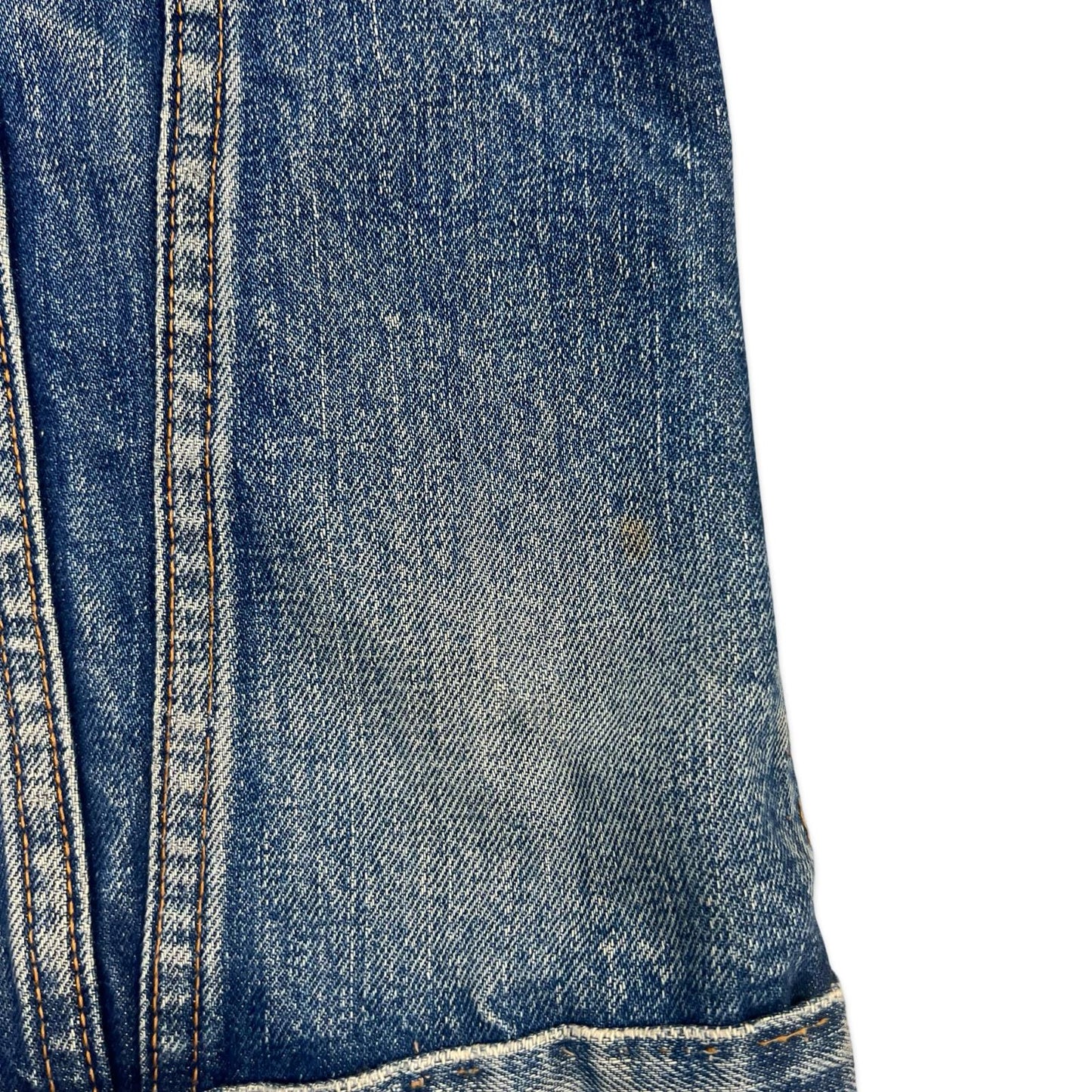 VTG GENUINE LATE 1960s LEVIS BIG E TYPE 3 TRUCKER DENIM JACKET XS MOD SKINS 34”