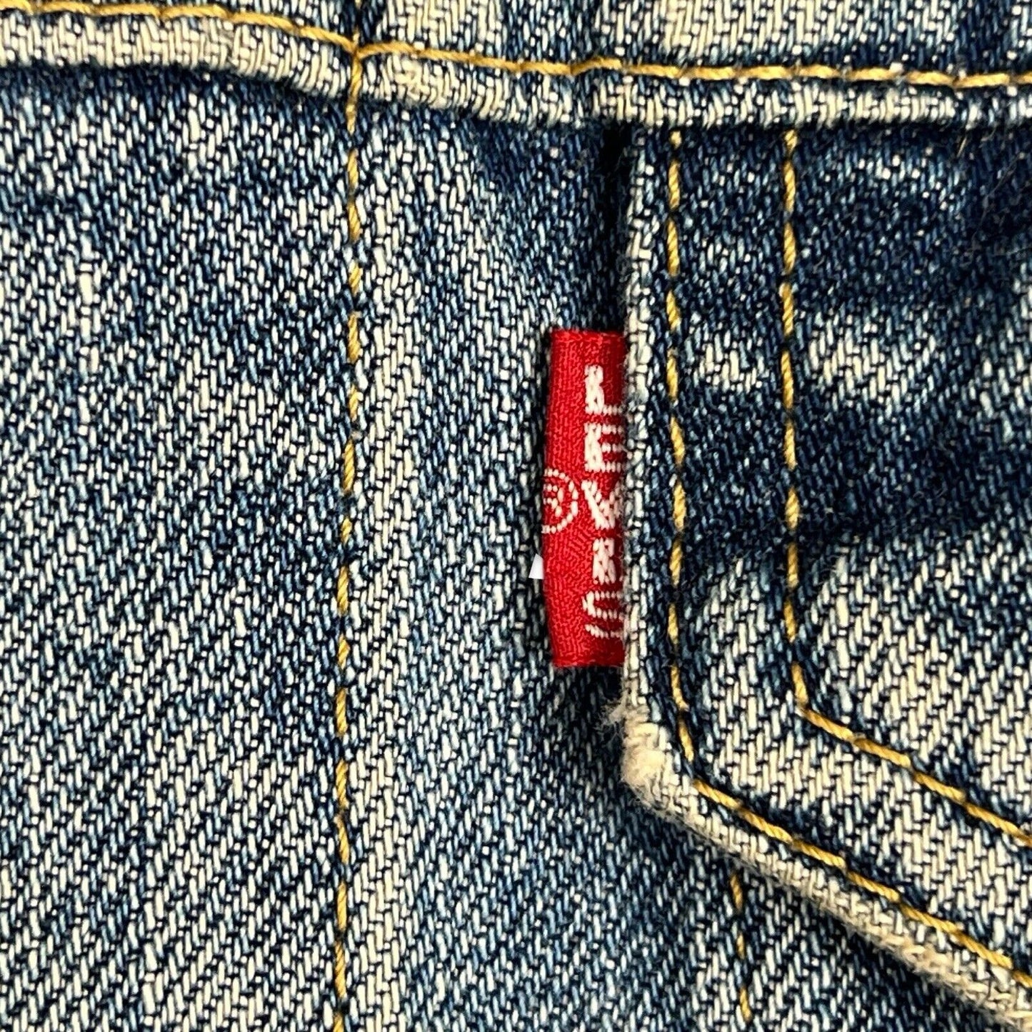 VTG 90s LEVIS JAPANESE BIG E RED TAB TYPE 3 TRUCKER JACKET 60s 70s LVC XS 34