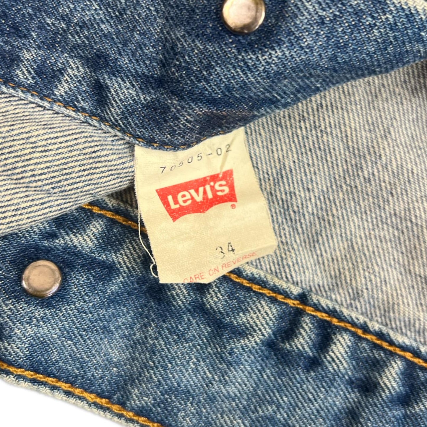 VTG 90s JAPANESE LEVIS SML E TYPE 3 TRUCKER DENIM JACKET LVC 1970s XS 33”