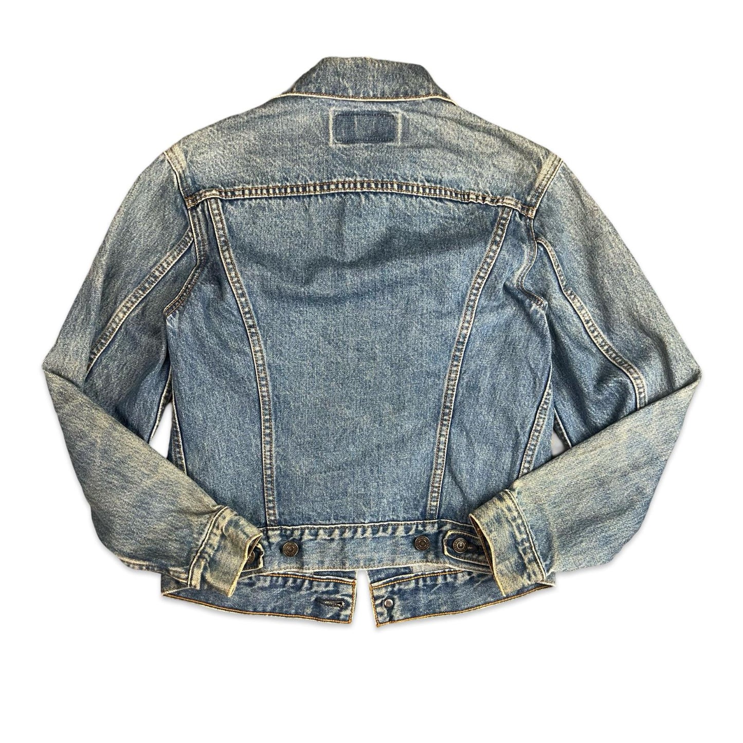 VTG 90s JAPANESE LEVIS SML E TYPE 3 TRUCKER DENIM JACKET LVC 1970s XS 33”