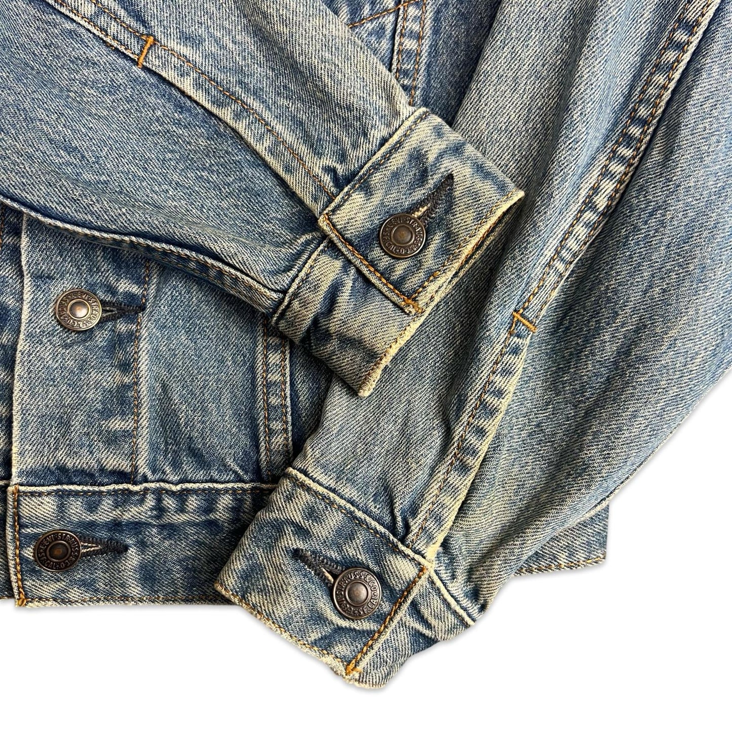 VTG 90s JAPANESE LEVIS SML E TYPE 3 TRUCKER DENIM JACKET LVC 1970s XS 33”