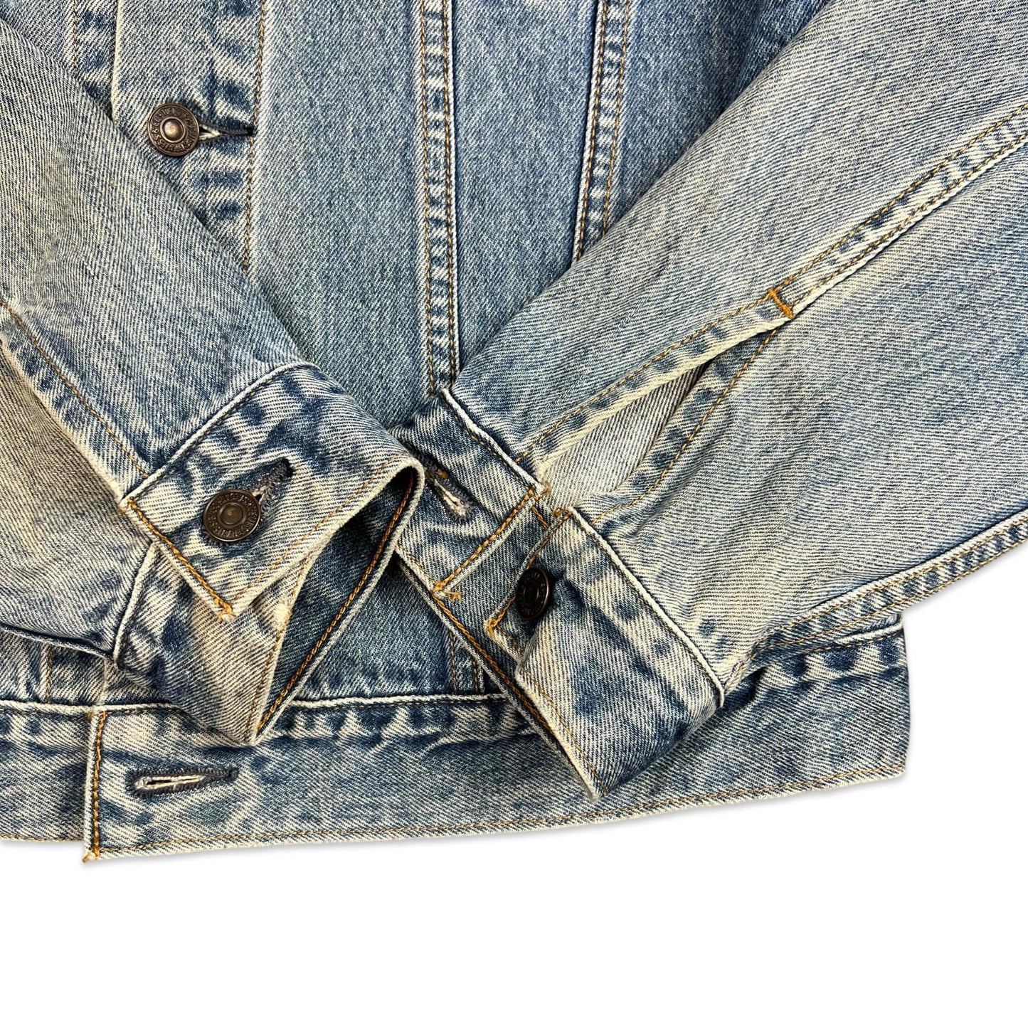 VTG 90s JAPANESE LEVIS LVC LEVIS RED TAB 1970s TYPE 3 DENIM TRUCKER JACKET S 38