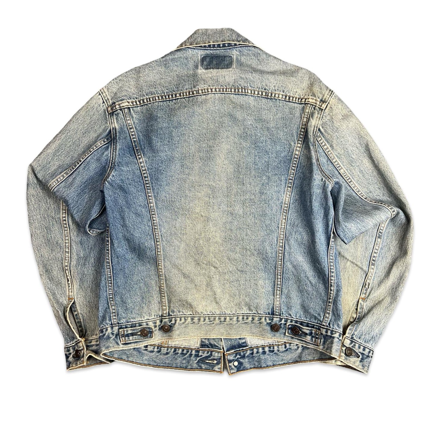VTG 90s JAPANESE LEVIS LVC LEVIS RED TAB 1970s TYPE 3 DENIM TRUCKER JACKET S 38