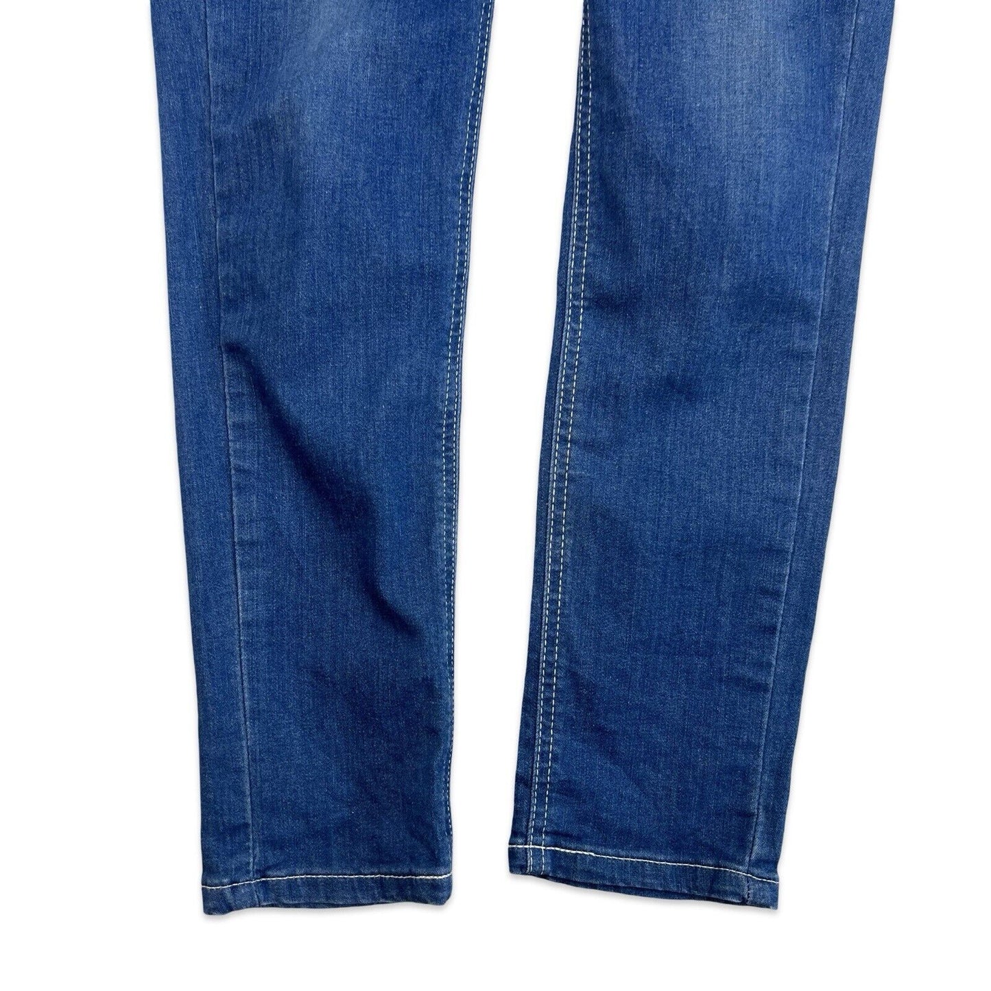 LADIES LEE UNION MADE SKINNY FIT STRETCH DENIM DUNGAREES INDIGO 28” W 26” L