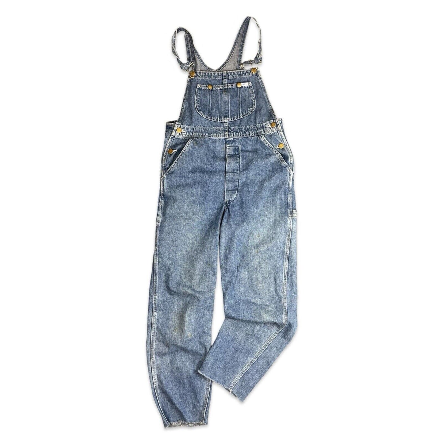 VTG LEE USA WORKWEAR DENIM DUNGAREES ROCKABILLY HOT ROD 28”W 26”L