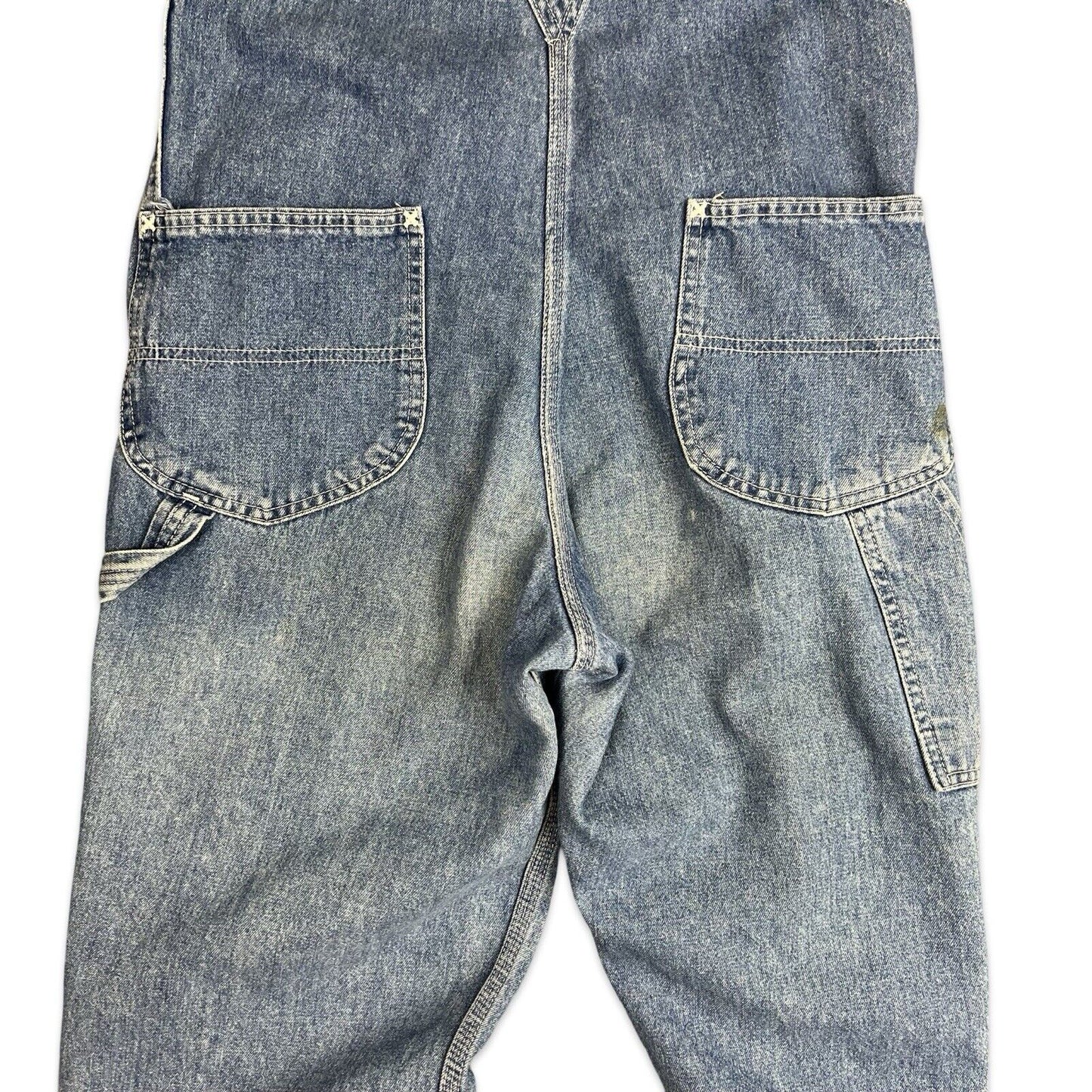 VTG LEE USA WORKWEAR DENIM DUNGAREES ROCKABILLY HOT ROD 28”W 26”L