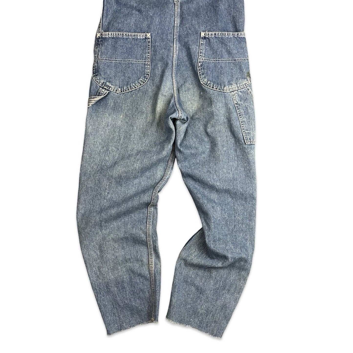 VTG LEE USA WORKWEAR DENIM DUNGAREES ROCKABILLY HOT ROD 28”W 26”L