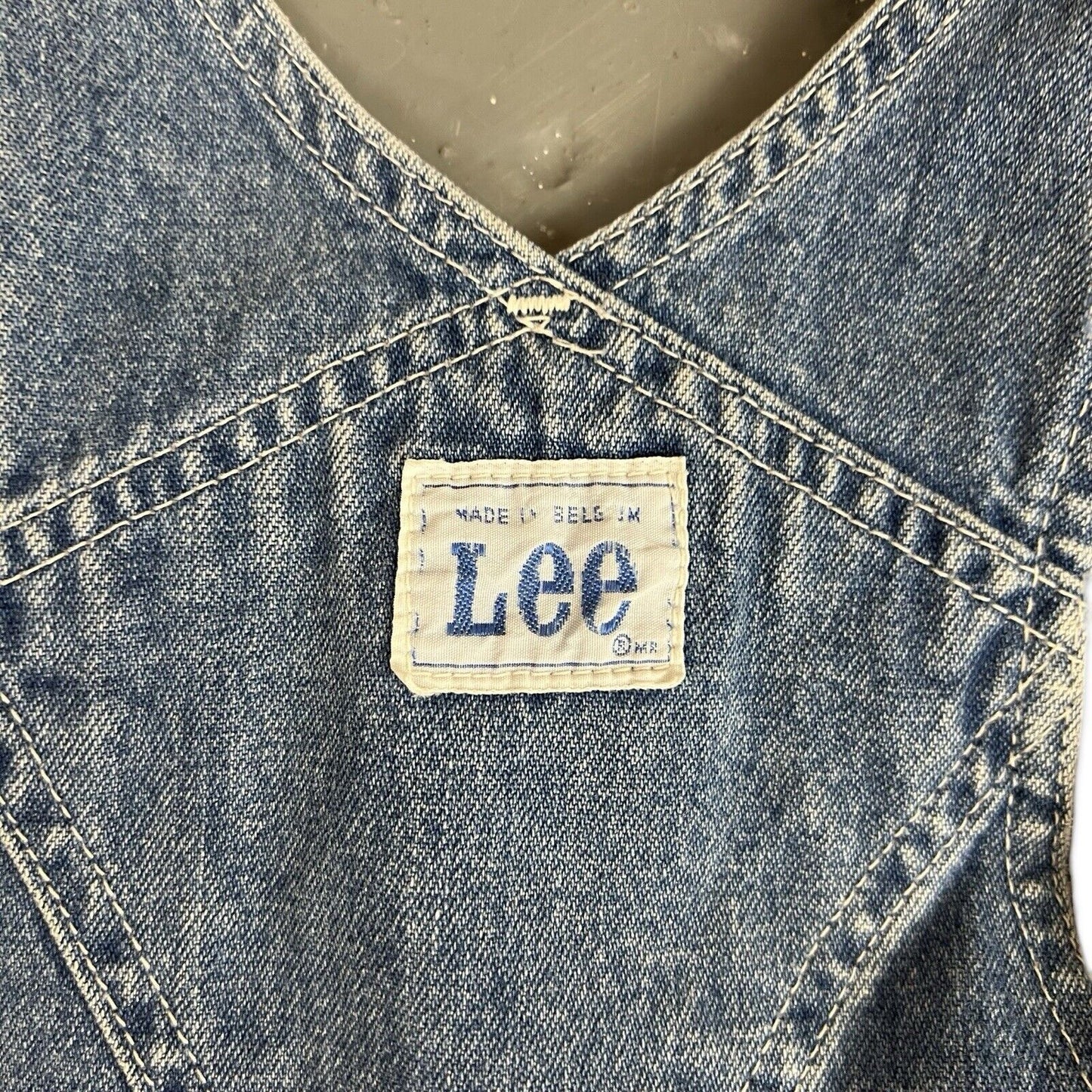 VTG LEE USA WORKWEAR DENIM DUNGAREES ROCKABILLY HOT ROD 28”W 26”L