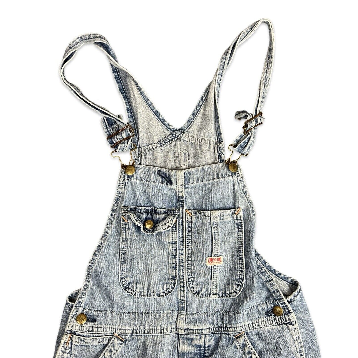 VTG EDWIN JAPAN 101 ONE O ONE DENIM DUNGAREES USA WORKWEAR ROCKABILLY 27 W 33 W
