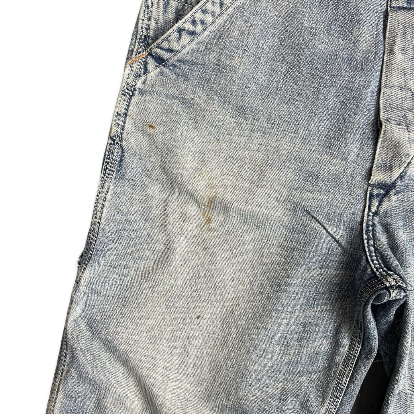 VTG EDWIN JAPAN 101 ONE O ONE DENIM DUNGAREES USA WORKWEAR ROCKABILLY 27 W 33 W