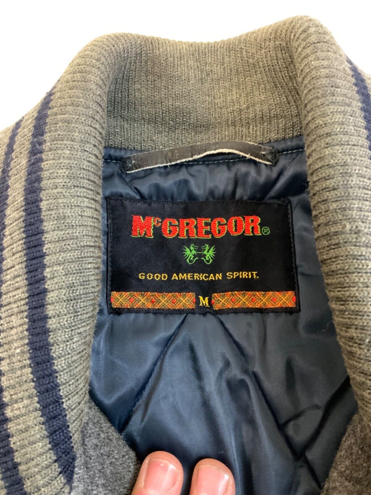 VTG 80s USA McGREGOR WOOL VARSITY JACKET BASEBALL FOOTBALL ROCKABILLY M 40