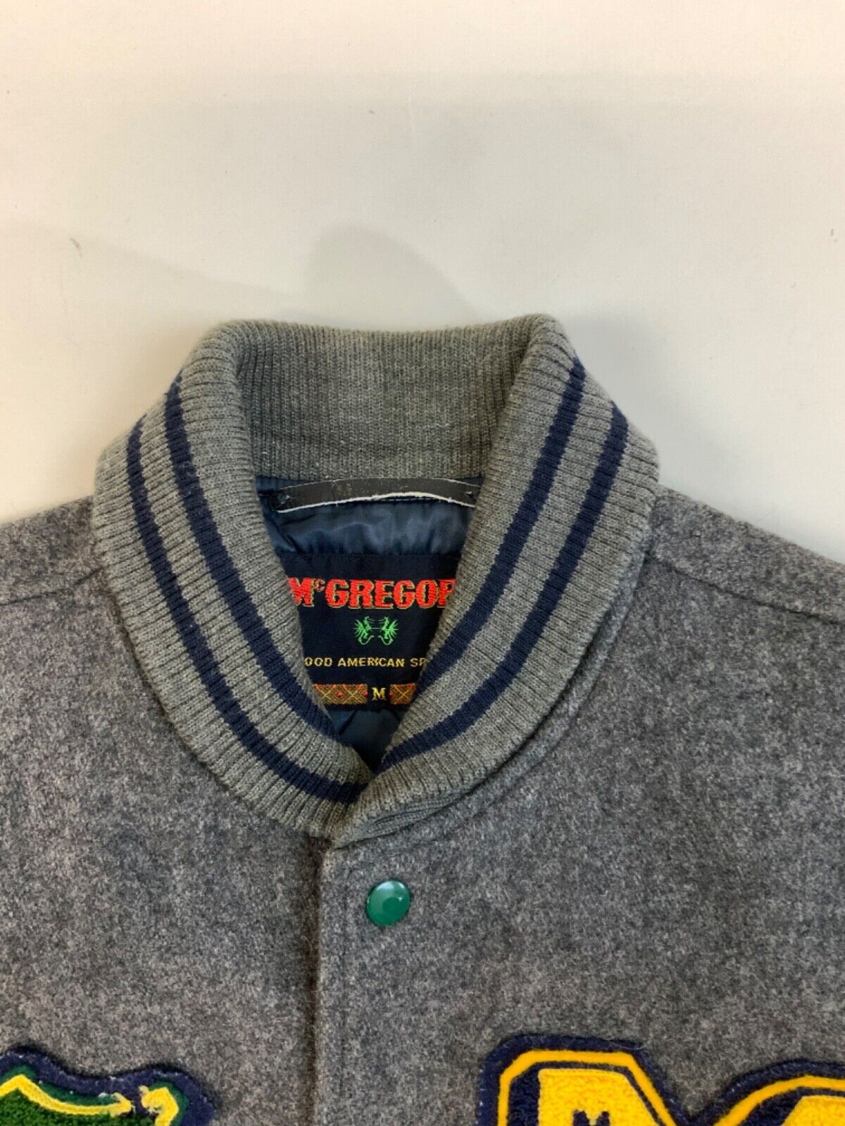VTG 80s USA McGREGOR WOOL VARSITY JACKET BASEBALL FOOTBALL ROCKABILLY M 40