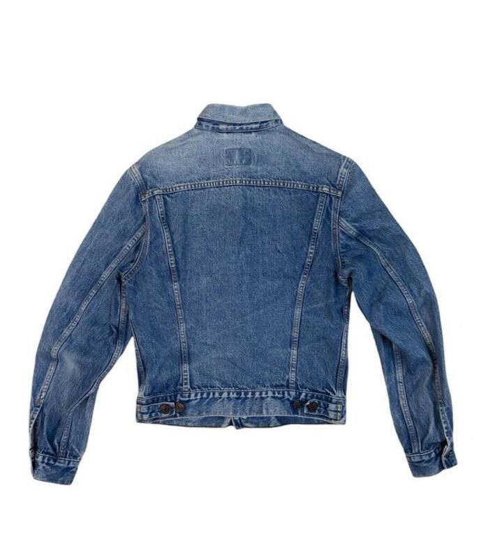VTG 90s LEVIS RED TAB TYPE 3 TRUCKER DENIM JACKET ROCKABILLY MOD SKINS XS 34”