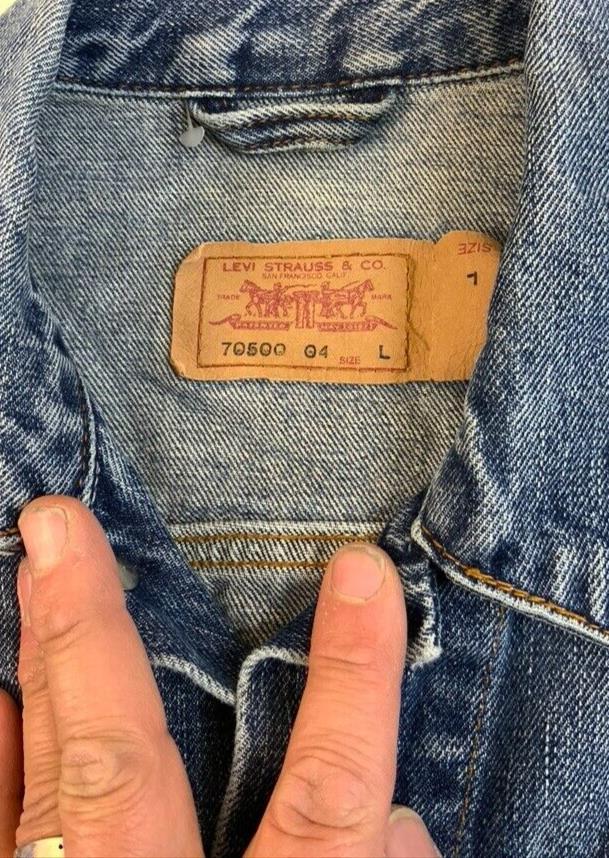 VTG 90s LEVIS RED TAB TYPE 3 TRUCKER DENIM JACKET LVC ROCKABILLY MOD SKINS S 38