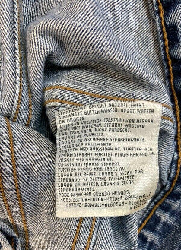 VTG 90s LEVIS RED TAB TYPE 3 TRUCKER DENIM JACKET LVC ROCKABILLY MOD SKINS S 38