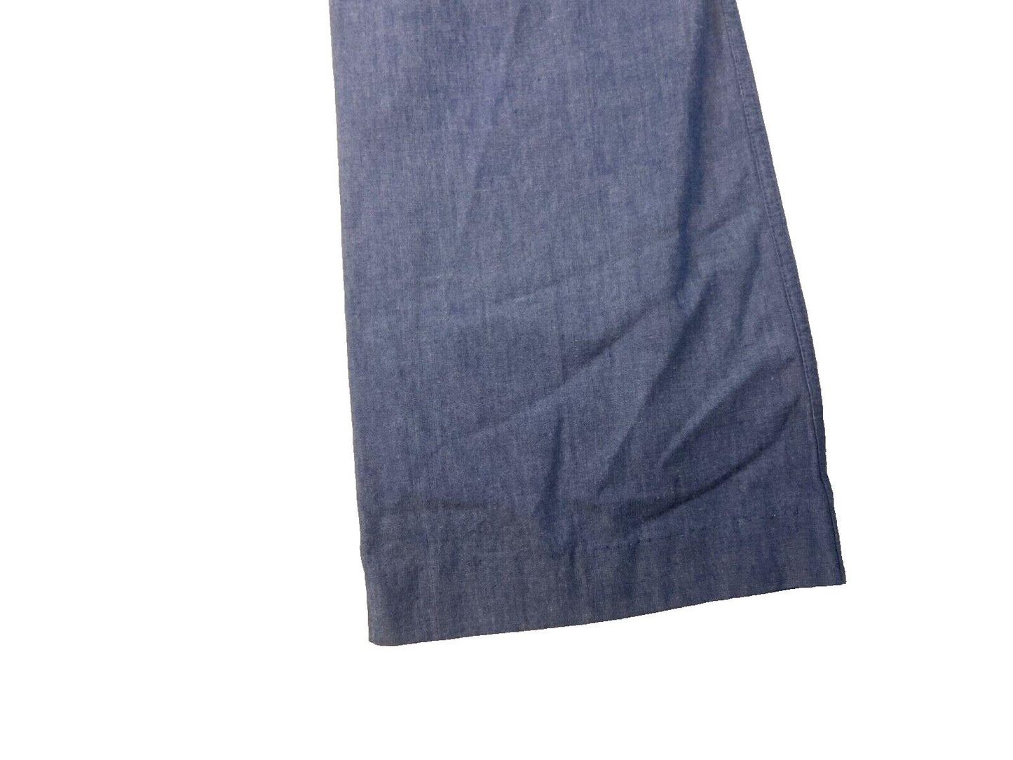 VTG DEADSTOCK 70s MISS LEVIS BIG E CHAMBRAY DENIM BELL BOTTOM FLARES JEANS 32 12