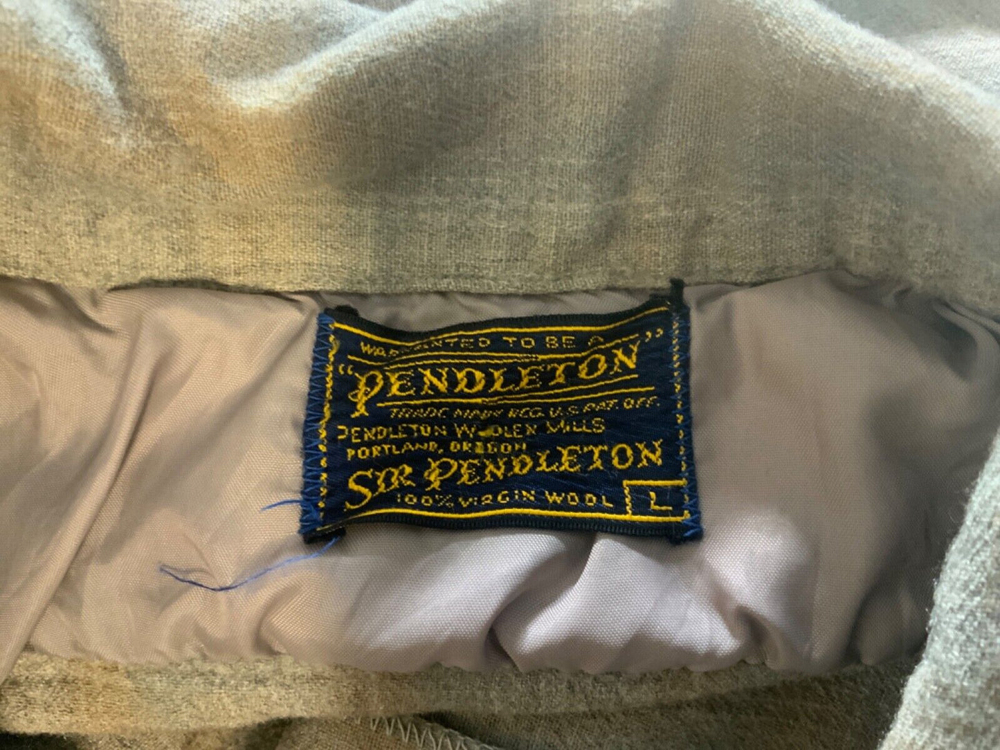 VTG 1962 USA SIR PENDLETON PLAID VIRGIN WOOL SHIRT ROCKABILLY HOT ROD S 38”