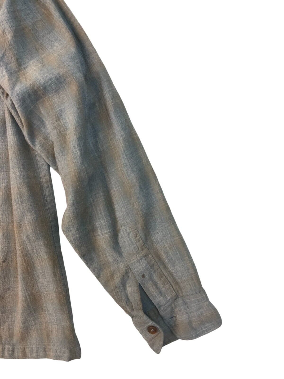 VTG 1962 USA SIR PENDLETON PLAID VIRGIN WOOL SHIRT ROCKABILLY HOT ROD S 38”