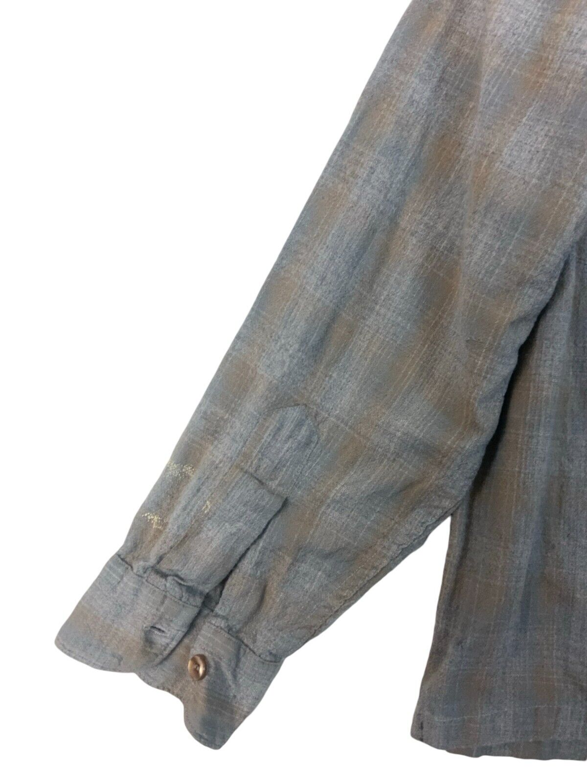 VTG 1962 USA SIR PENDLETON PLAID VIRGIN WOOL SHIRT ROCKABILLY HOT ROD S 38”