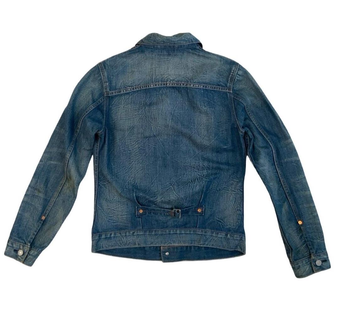 VTG LEVIS TYPE 1 CINCH BACK WESTERN DENIM JACKET PLEAT FRONT ROCKABILLY 50s S 36