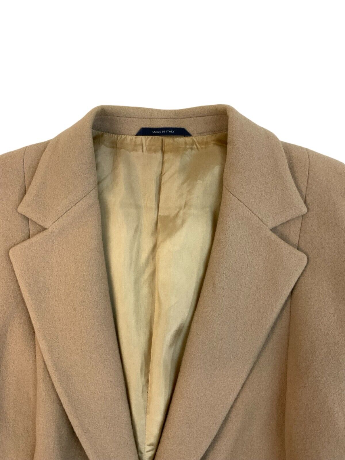BURBERRY CASHMERE BLEND BLAZER JACKET BEIGE SIZE M