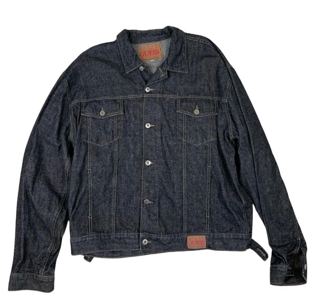VTG GUESS JEANS DARK WASH DENIM JACKET SIZE XXL