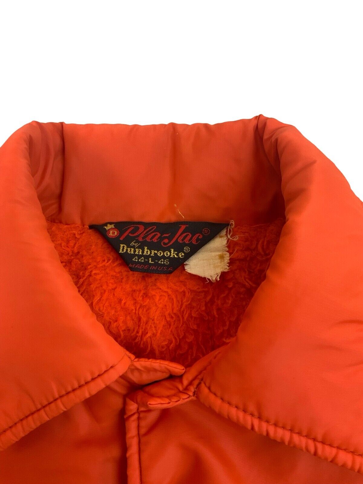 VTG 1970s USA PLA-JAC BY DUNBROOK LINED NYLON DEERHUNTER JACKET L 44