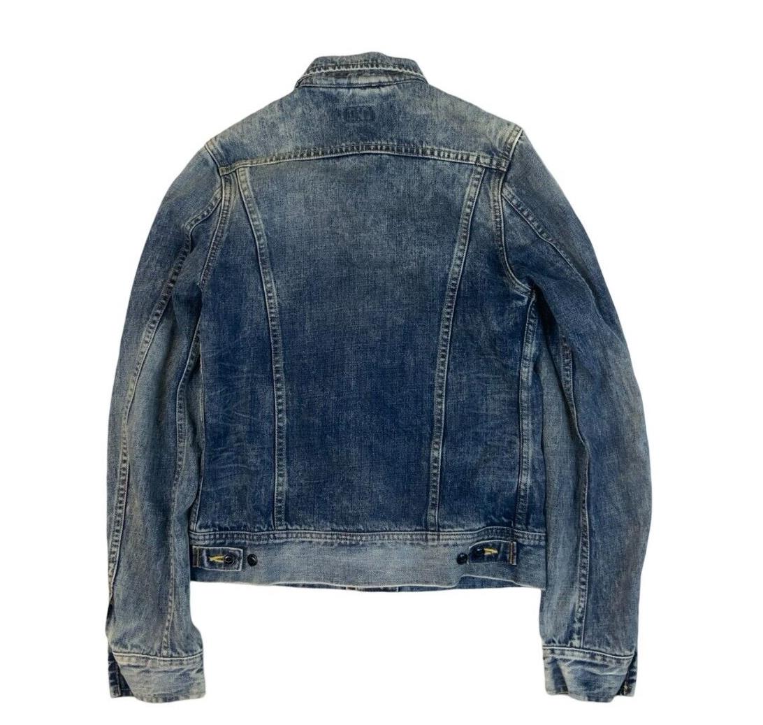 RARE VTG LEE 125th ANNIVERSIARY DONWAN HARRELL GRAPHIC LINED DENIM JACKET XS 34