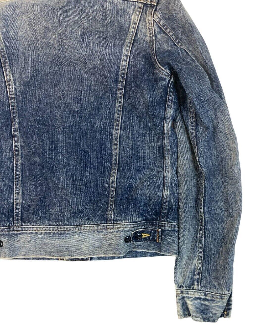 RARE VTG LEE 125th ANNIVERSIARY DONWAN HARRELL GRAPHIC LINED DENIM JACKET XS 34