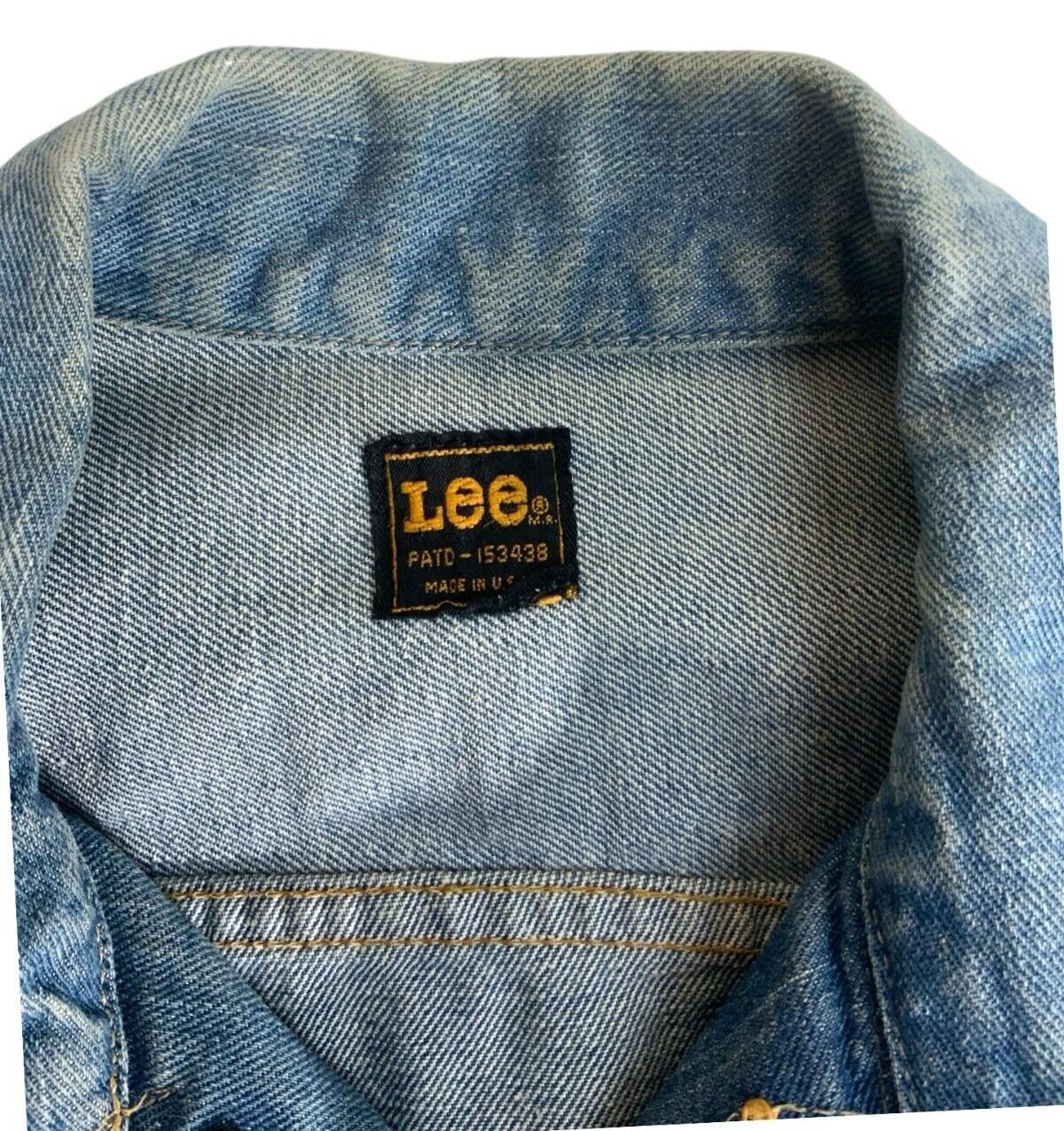 VTG 1960s USA LEE RIDERS DENIM JACKET TRUCKER COWBOY ROCKABILLY NICE FADES M 40