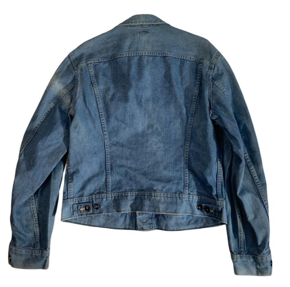VTG 1960s USA LEE RIDERS DENIM JACKET TRUCKER COWBOY ROCKABILLY NICE FADES M 40