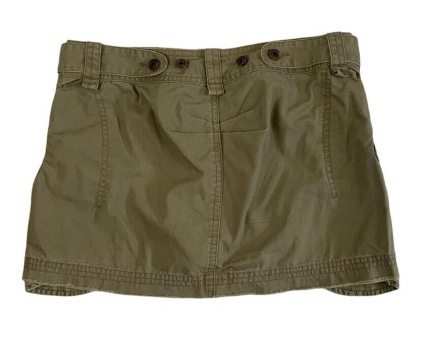 VTG Y2K KHAKI GREEN DIESEL MINI BELT CARGO SKIRT SIZE S/M