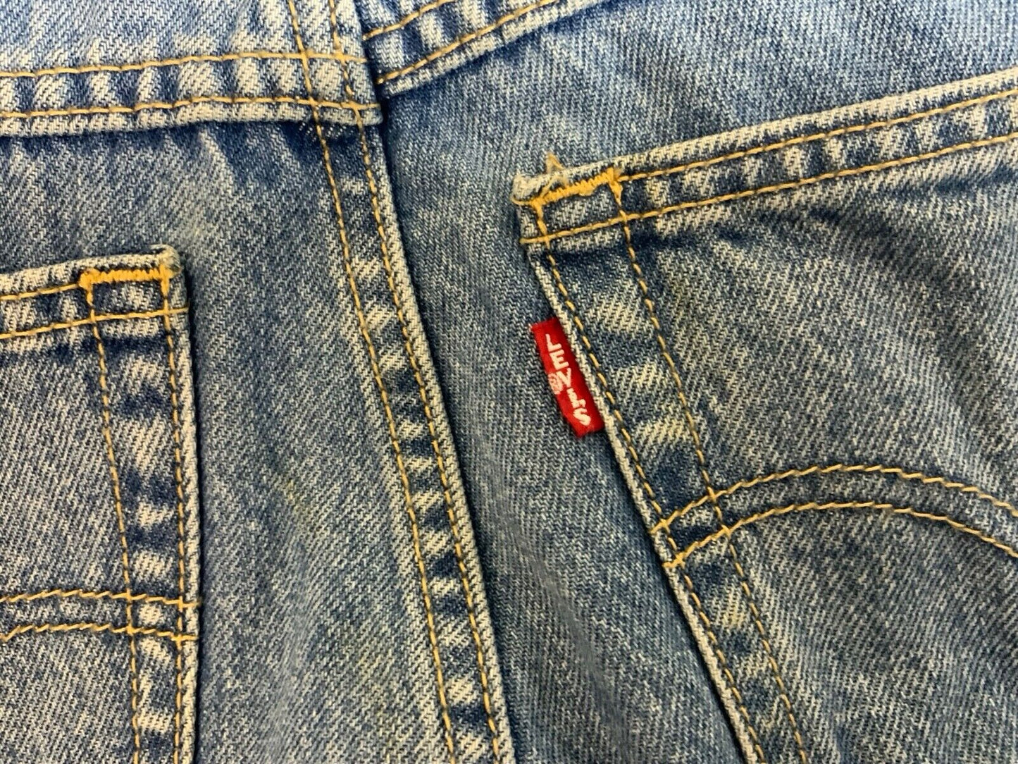 LEVIS PREMIUM BIG E LADIES ZIPSIDE SLIM FIT STONEWASH DENIM DUNGAREES 24” W 27”L
