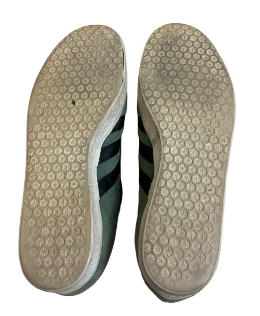 ADIDAS ORIGINALS GAZELLE GREEN BLACK TRAINERS SIZE UK 8