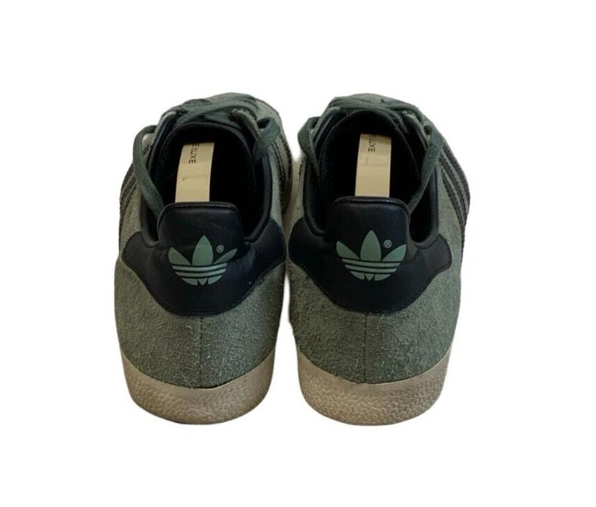 ADIDAS ORIGINALS GAZELLE GREEN BLACK TRAINERS SIZE UK 8