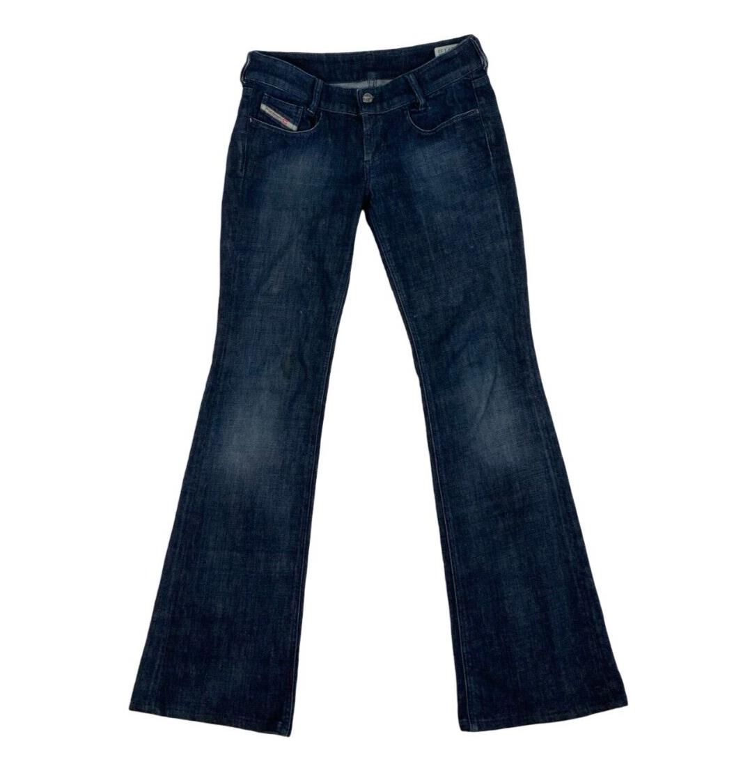 VTG Y2K DIESEL DARK BLUE INDIGO FLARED JEANS SIZE 29W 32L