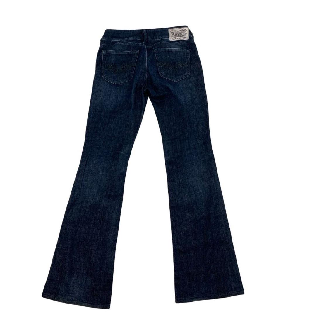 VTG Y2K DIESEL DARK BLUE INDIGO FLARED JEANS SIZE 29W 32L