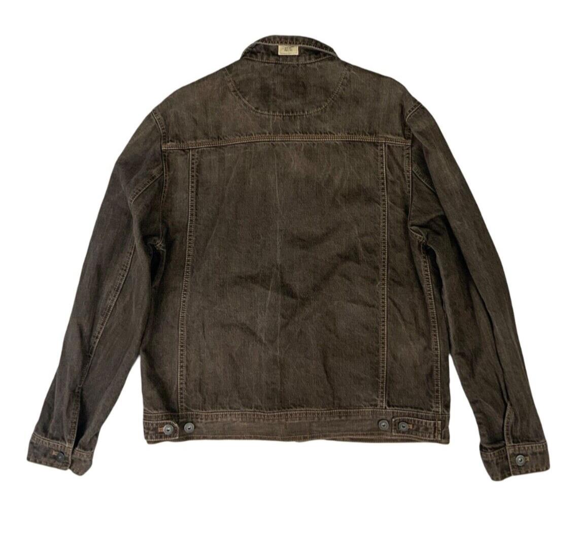 VTG Y2K CAMEL ACTIVE BROWN DENIM JACKET NORTHERN SPIRIT EXPEDITION 1977 L 42