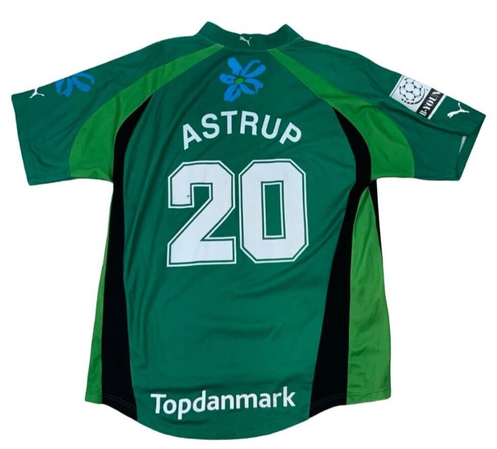 90s VIBORG HANDBOLD KLUB HEIDI ASTRUP SIGNED AUTOGRAPHED DENMARK SHIRT SIZE L