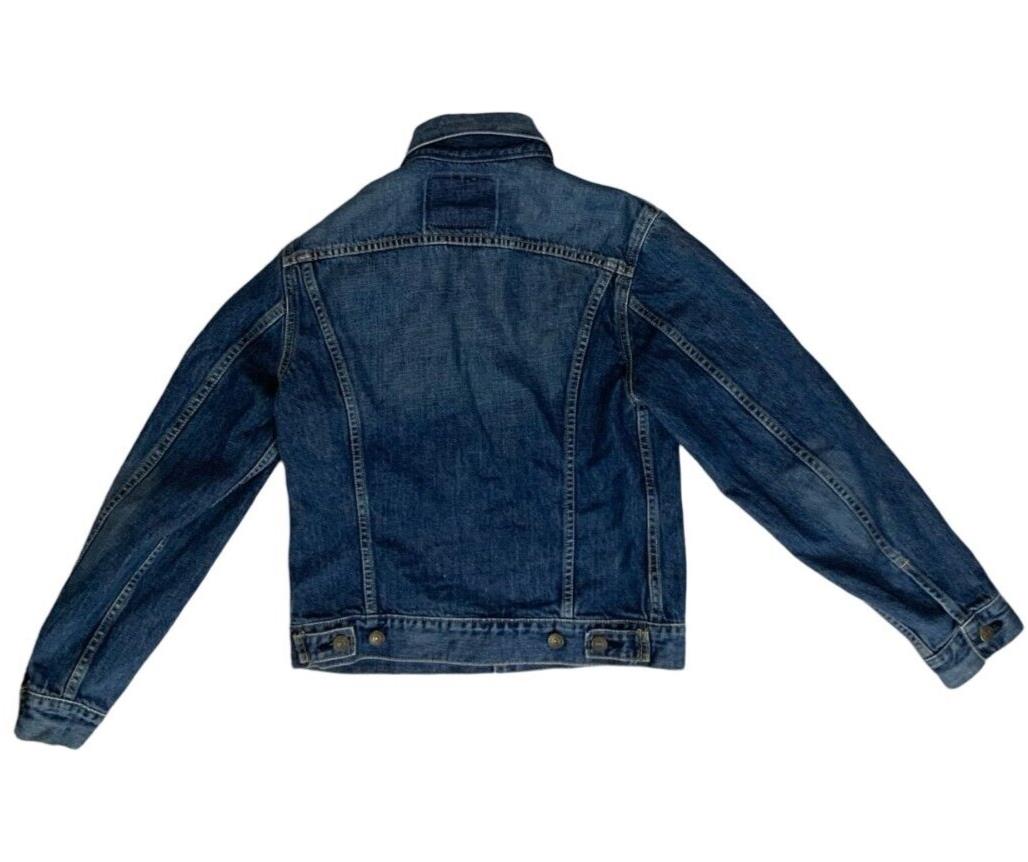VTG 90s LEVIS BIG E TYPE 3 TRUCKER DENIM JACKET JAPANESE MOD SKINS LVC XS 34