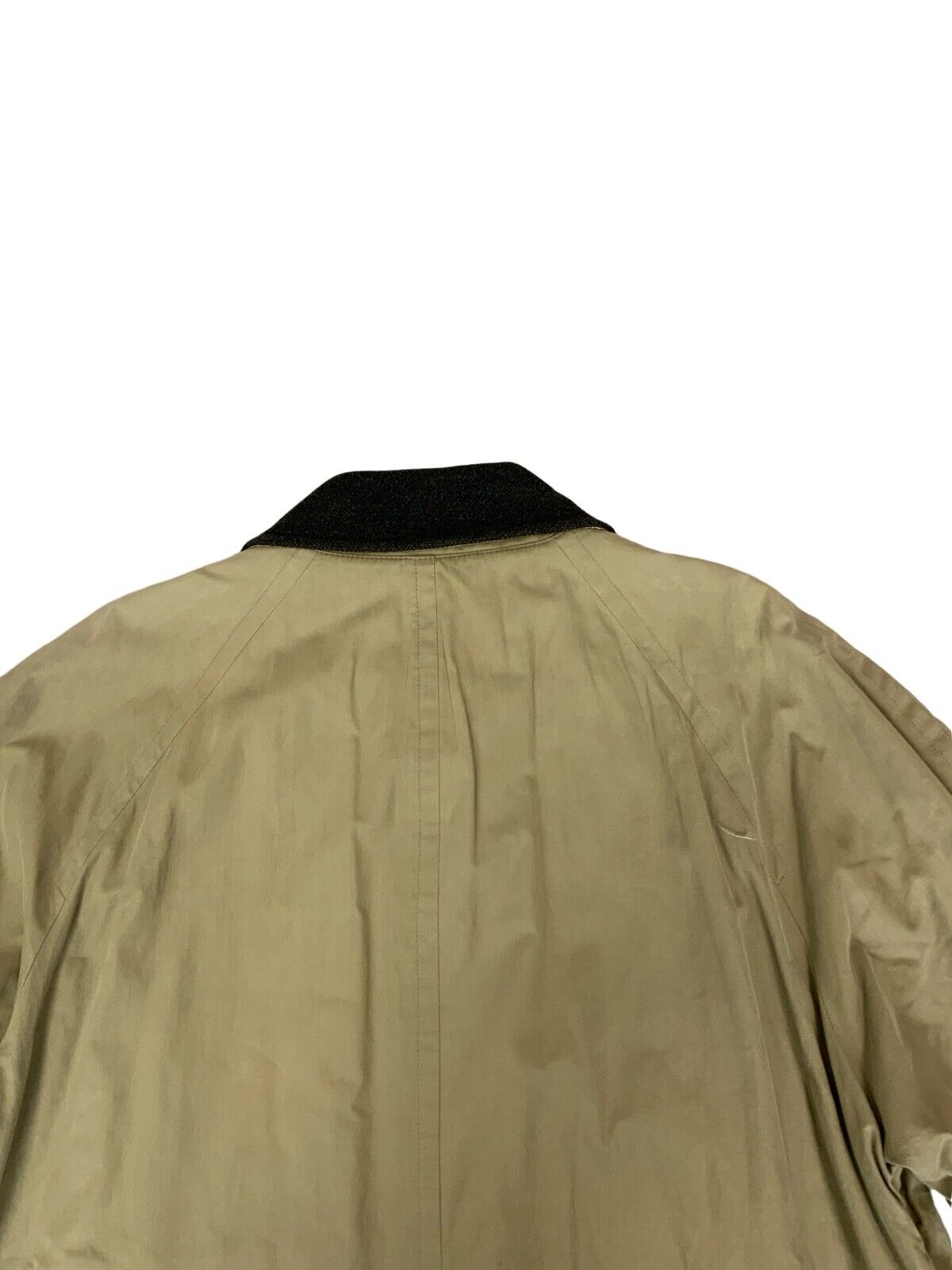 VTG 90s HUGO BOSS BIEGE KHAKI PADDED TRENCH COAT MAC SIZE XL